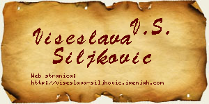 Višeslava Šiljković vizit kartica